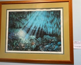 “Fern Grotto” Serigraph/Lithograph Artist: Anthony Casay #220/500
30”x22 1/2” Image Size Plus Framing 
Silk Screen Base 