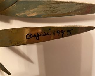 C. Jere Signature On Wall Art Metal Sculpture 