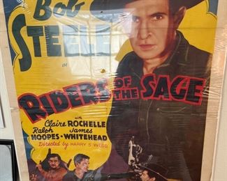 Original Movie poster “Bob Steel in Riders of the Sage” 