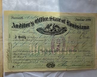 Auditors Office State of Louisiana Warrant 