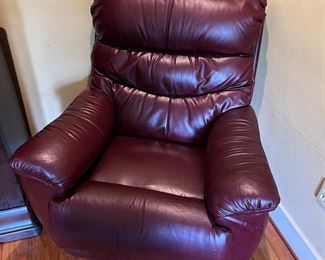 Leather recliner