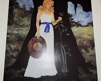 Jolie Blonde in the Garden By George Rodrigue 