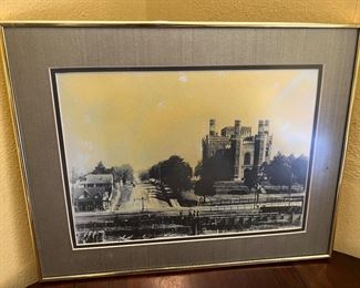 Old state capital building print