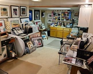 Art Room- Artworks,Artpaper,Cameras,Negitives & Slides MORE BASEMENT PIC DOWN BELOW