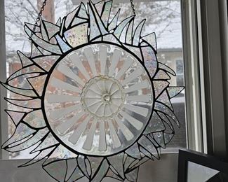 Sweet Glass Plate Stained Glass Sun