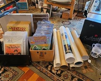 Several Beatles Posters