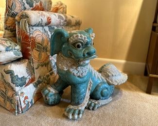 Large vintage ceramic Foo Dog