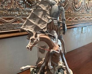Lladro-Don Quixote and the Windmill