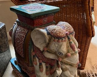 Vintage Asian Elephant stool