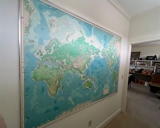 Huge world map