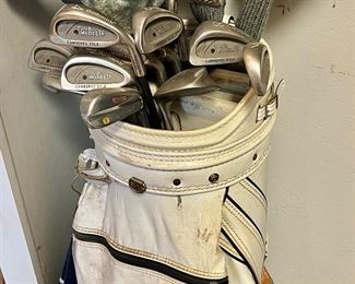 Goldsmith Tour Model IV golf clubs and bag