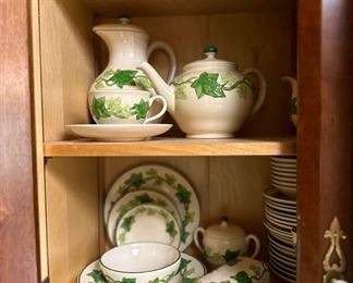 Dish set with serving pieces