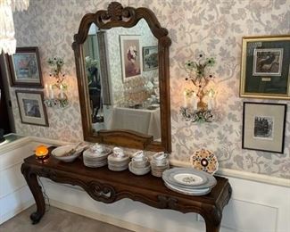 Console Table & Mirror