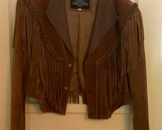Vintage Suede Jacket w/Fringe