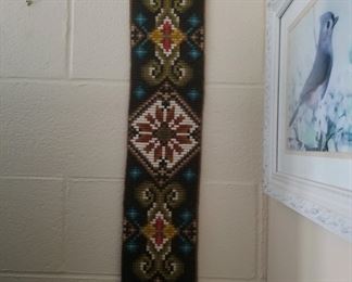 Needlework bell pull