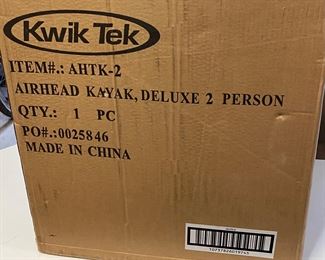 Deluxe Kwik Tek Airhead 2 Person Inflatable Kayak (NEW IN THE BOX) 