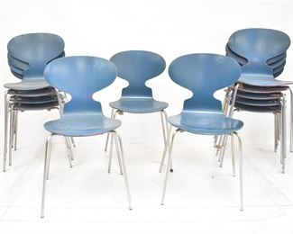FRITZ HANSEN STACKING CHAIRS 