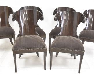 (6) RUSNAK BROTHERS DECO CHAIRS 