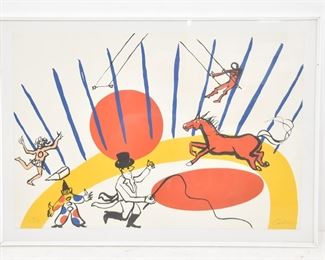 ALEXANDER CALDER "CIRCUS" LITHOGRAPH 