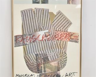 ROBERT RAUSCHENBERG MOMA POSTER 