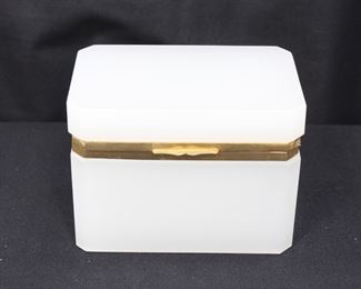OPALINE & BRONZE BOX 