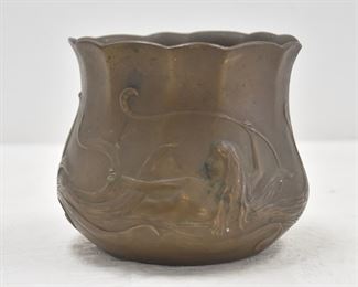 W.H. JACKSON , NEW YORK BRONZE PLANTER 