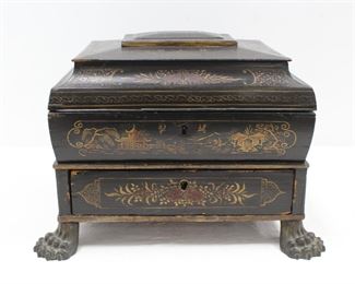 ENGLISH CHINOISERIE BOX 