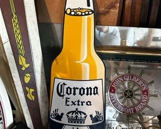 METAL SIGN CORONA BEER BOTTLE