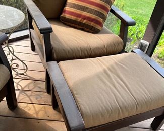 Armchair and ottoman 