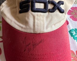 Signed baseball hat