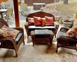 Wicker Patio Furniture Set
