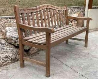 Wood Patio Bench