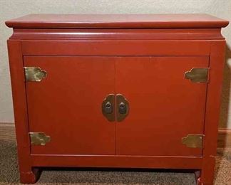 Orange Wood Chest