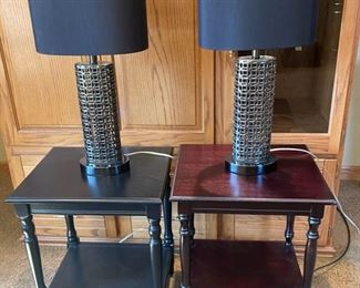 2 End Tables 2 Table Lamps