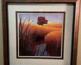 Large Framed Landscape Art