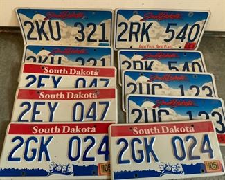 5 Sets of SD License Plates