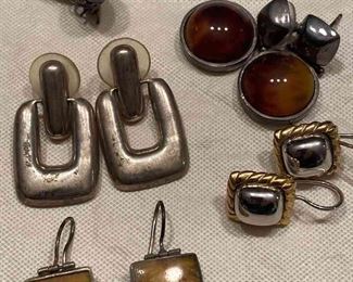 5 Sets of Sterling Silver Earrings