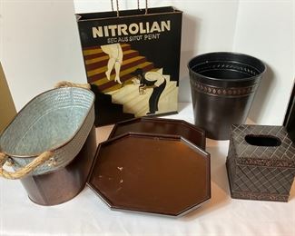 Dark Decor Trays for Chairs