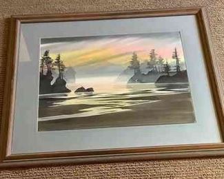 Dan A Deegan Watercolor Painting
