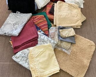 Various Tablecloths, Napkins, Runners, Blanket More