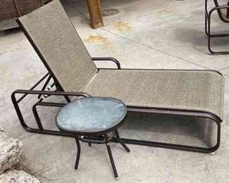 Patio Lounge Chair With Side Table