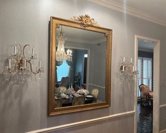 The Crystal sconces are avail thru out the home 