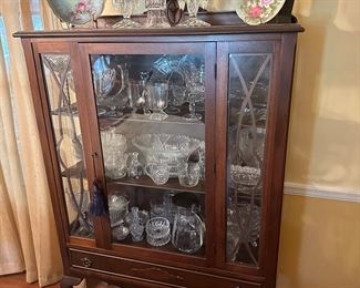 Nice China Cabinet, Pressed Glass collection