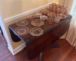 Pink Depression glass