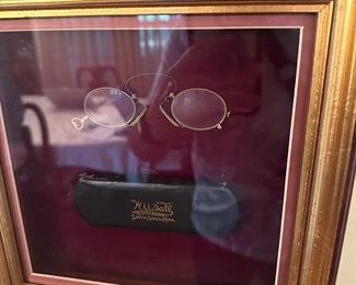 Old framed eye glasses