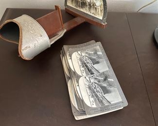 Stereograph and cards