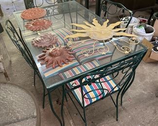 Patio table and chairs