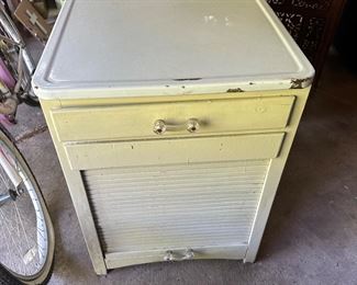 Enamel top kitchen cabinet