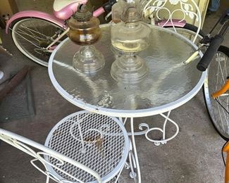 Patio table and 2 chairs