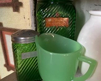 Hoosier Cabinet jars